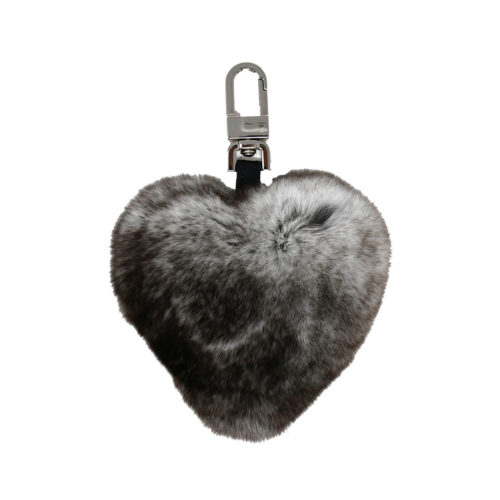porte clés cœur gris caresse orylag 1
